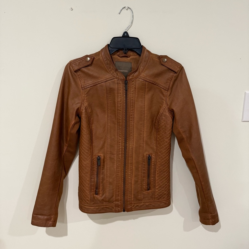 Maurices Brown Faux Leather Jacket